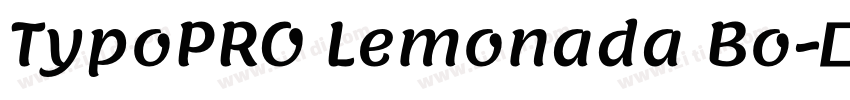 TypoPRO Lemonada Bo字体转换